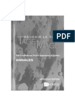 Reussir Le Test Tage Mage Annales Nouvelle Edition Fev 2008