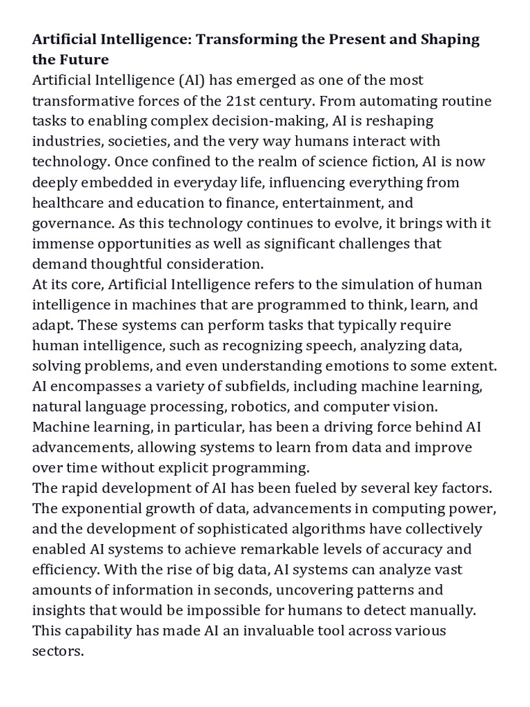 Artificial Intelligence | PDF | Artificial Intelligence | Intelligence ...