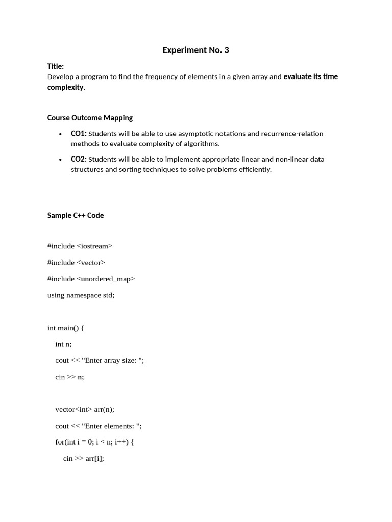 Experiment 3 With Code Copy | PDF | Recurrence Relation | Computational ...