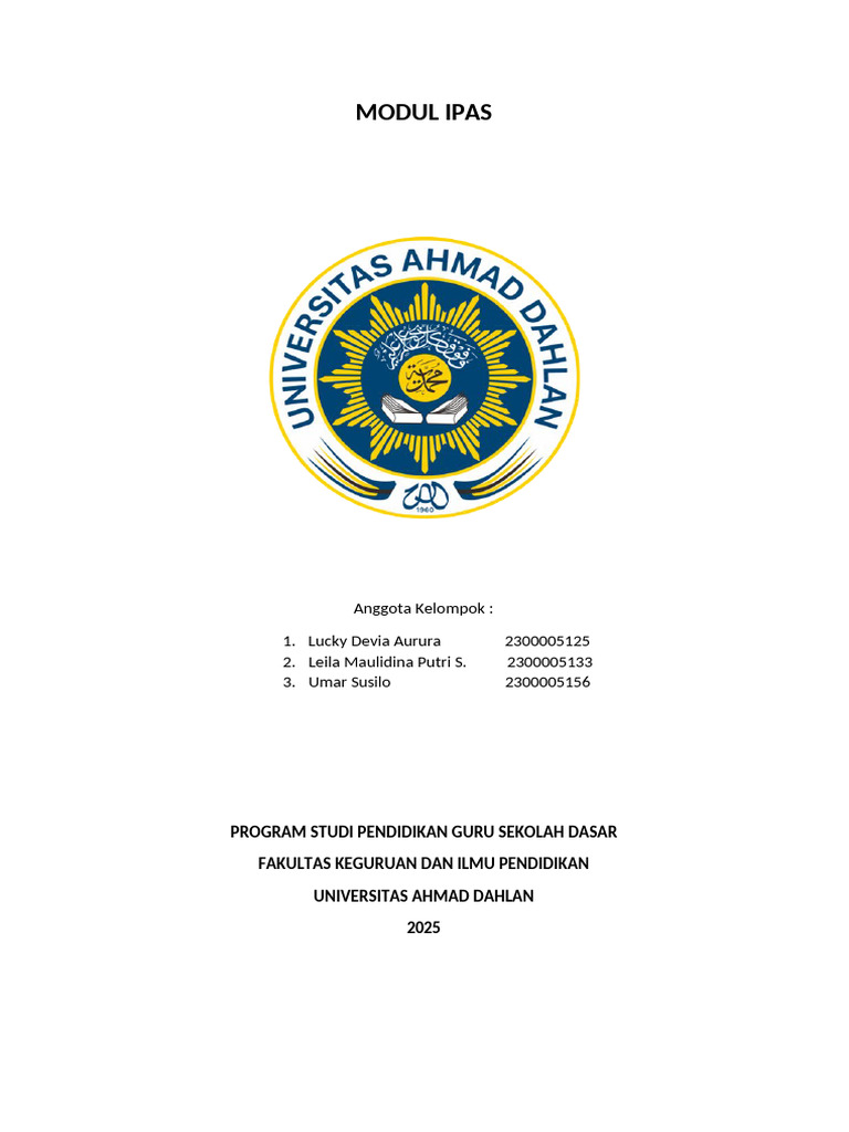 Modul IPAS KELOMPOK 1.docx (AutoRecovered) | PDF