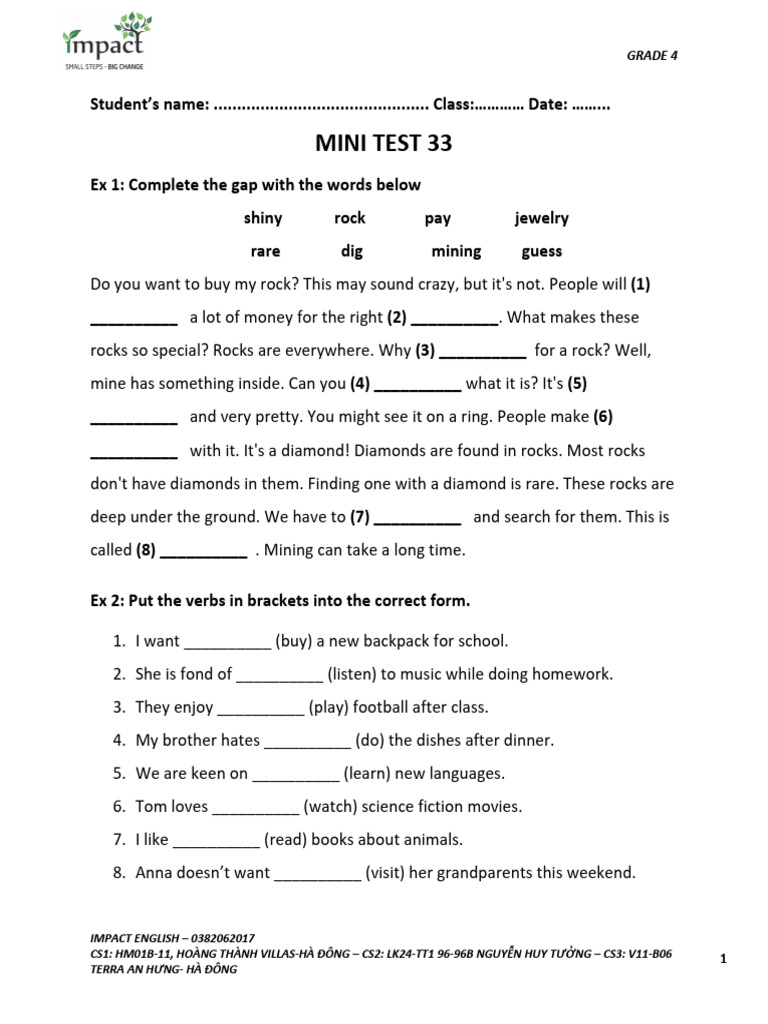 (in) MS4NT Mini Test 33 | PDF