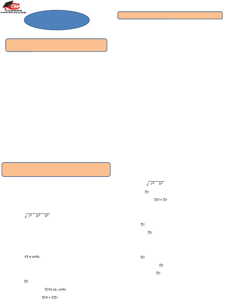 Aptitude Formula | PDF | Volume | Sphere
