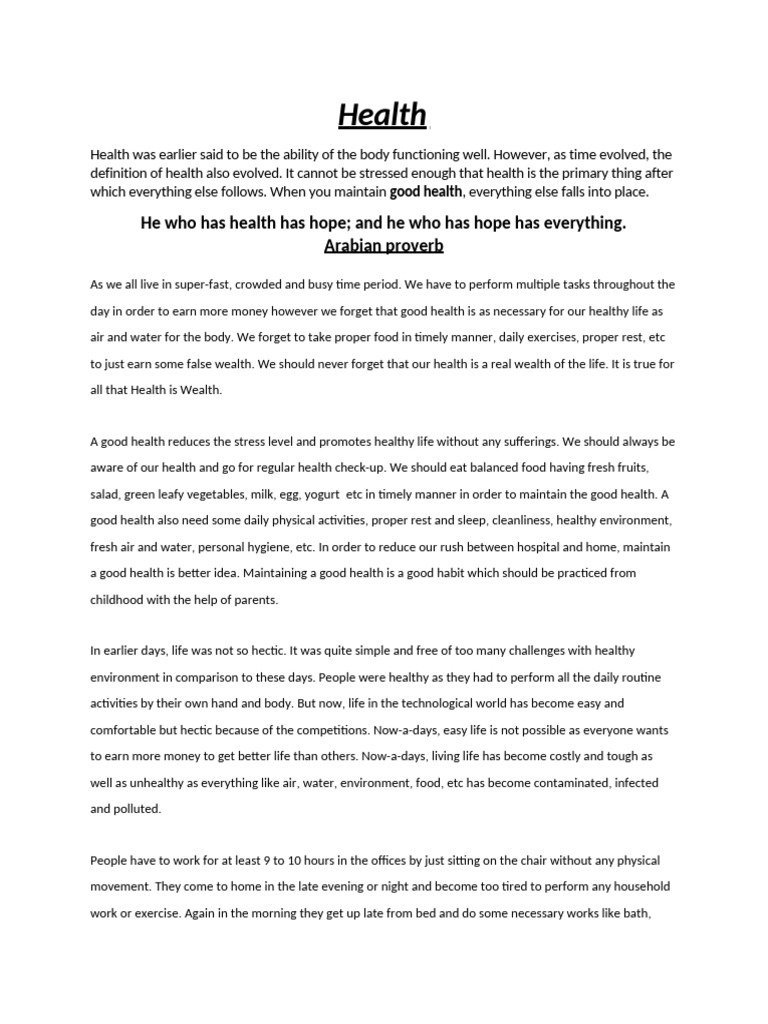 Health | PDF