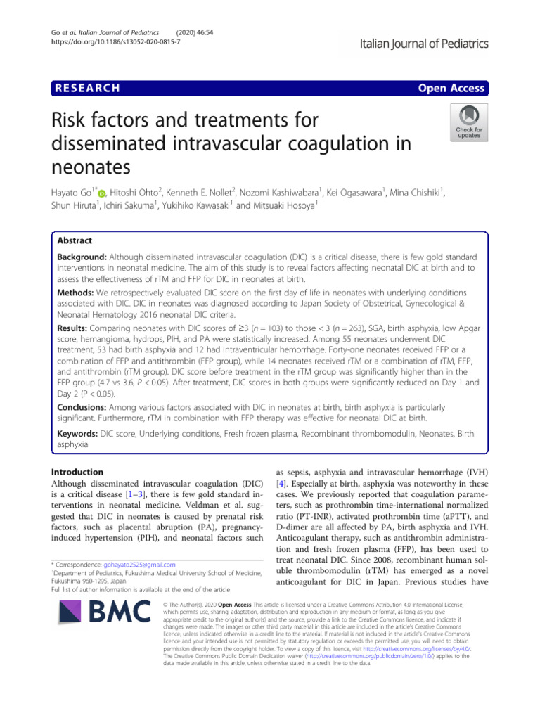 CID risk neo 20 | PDF | Cohort Study | Clinical Medicine