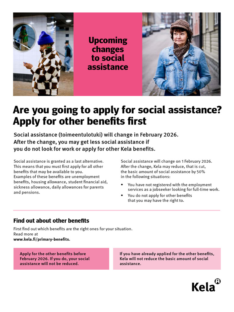 Infosheet - Upcoming Changes To Social Assistance | PDF | Demographic ...