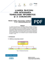 Evaluarea Invatarii Prin Integrarea Tehnologiei Informatice Si A Comunicarii