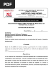 Carta de Exposición de Motivos