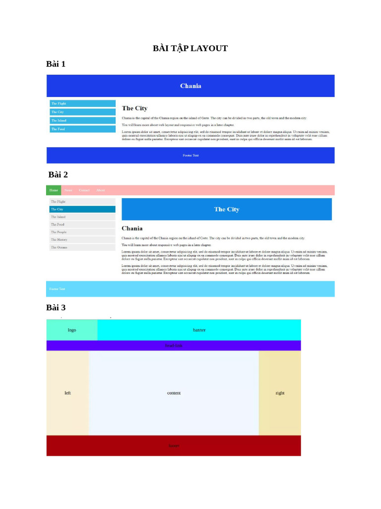 BÀI TẬP LAYOUT (SV) (1) | PDF