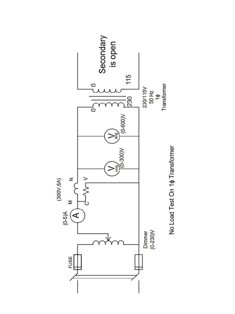 Measurement of No Load Losses in Transformer | PDF | Transformer ...