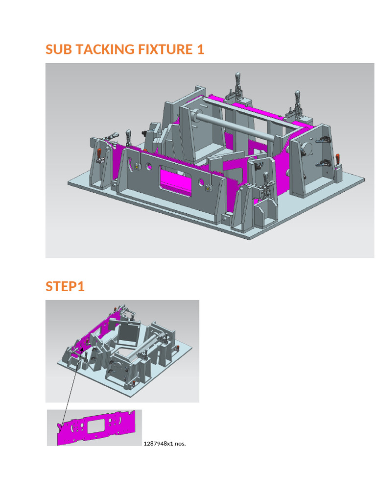 Large Chassis Sub Tacking Fixture - 1 Sequence No | PDF