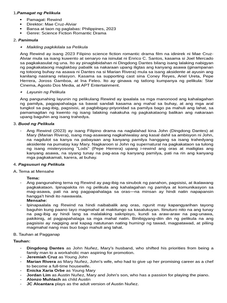 Filipino Portfolio | PDF
