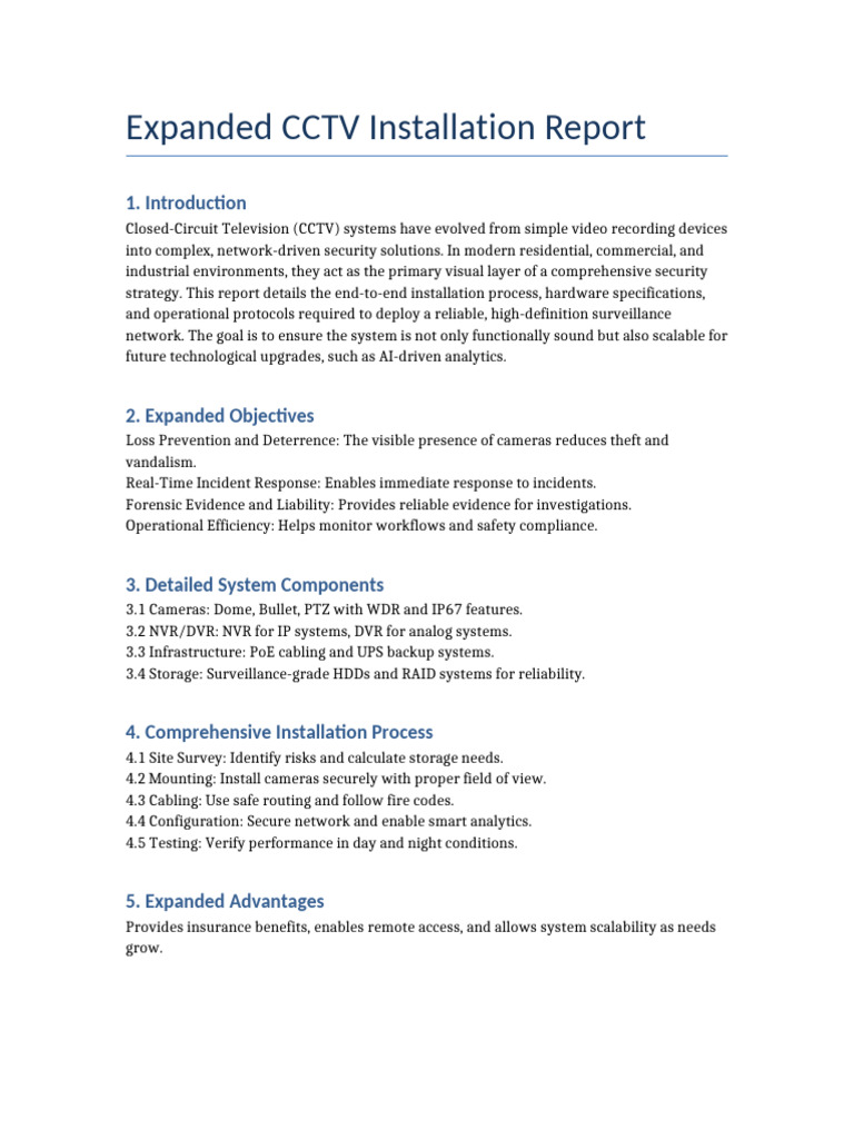 Expanded CCTV Report | PDF