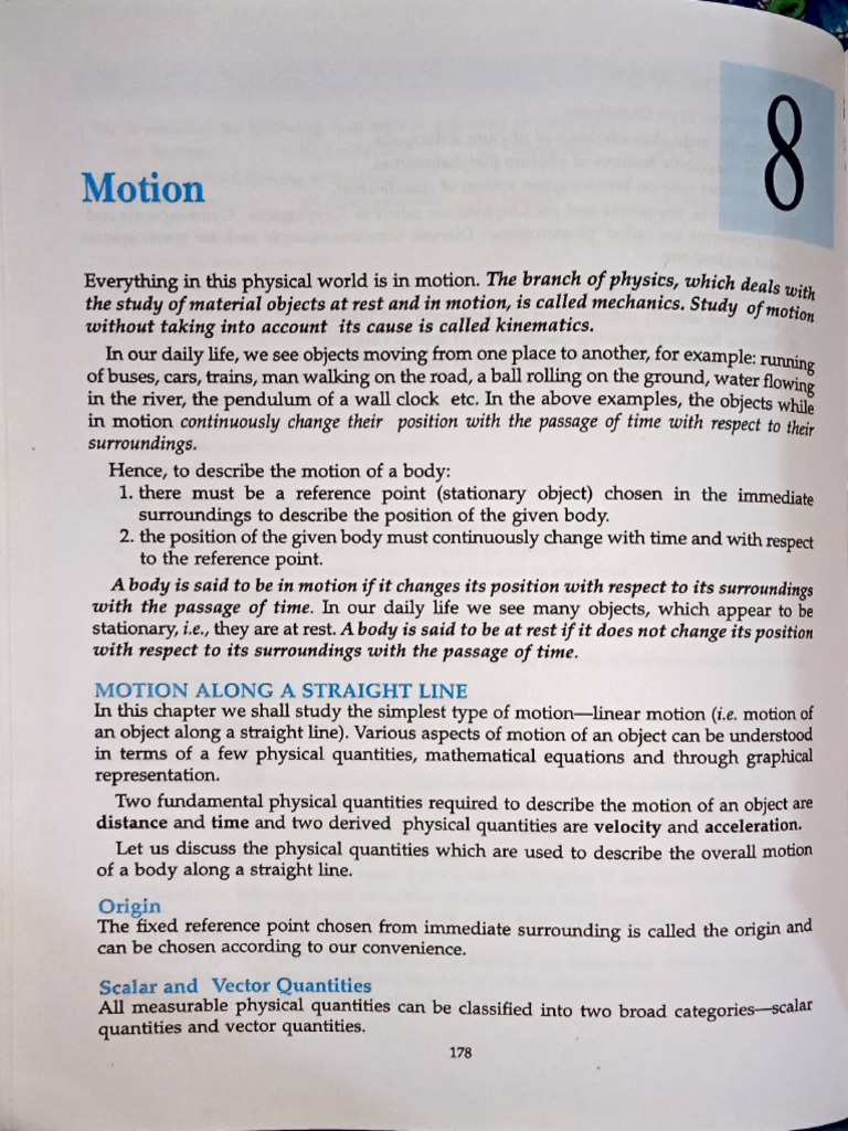 Motion class 9 | PDF