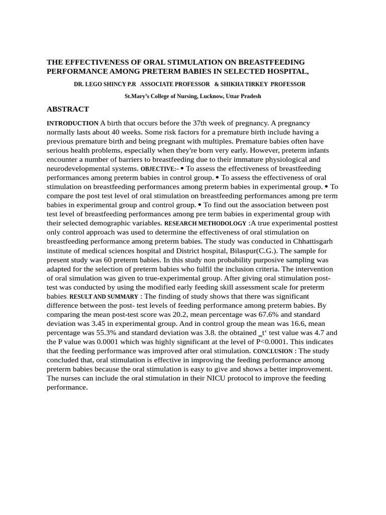 Poster Presentation Final 2026 | PDF | Preterm Birth | Breastfeeding