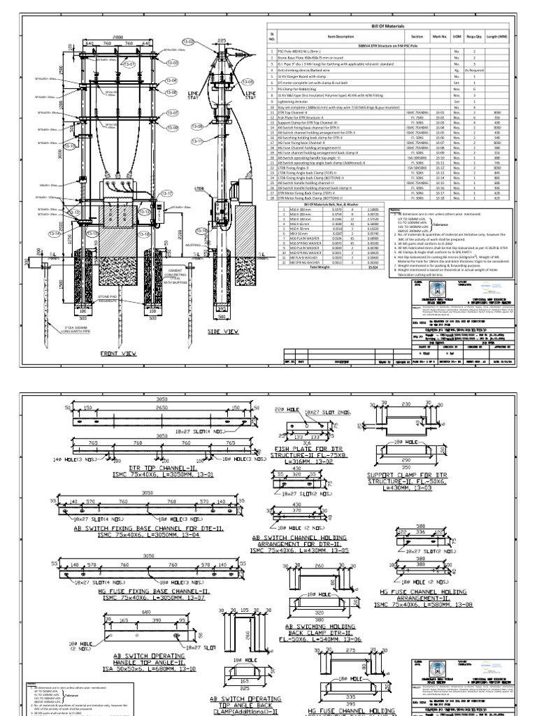 13. 500 KVA DTR Structure | PDF | Chess | Chess Openings