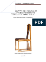 The Defective Process of Miami Beach City Attorney Jose Smith