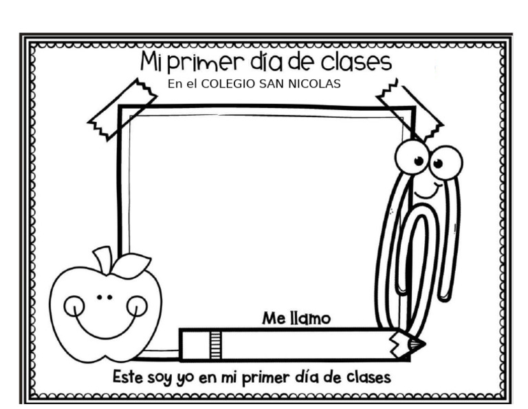 Guia Mi Primer Dia de Clases | PDF