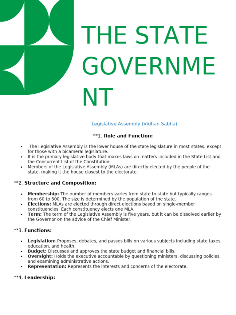 the state government | PDF