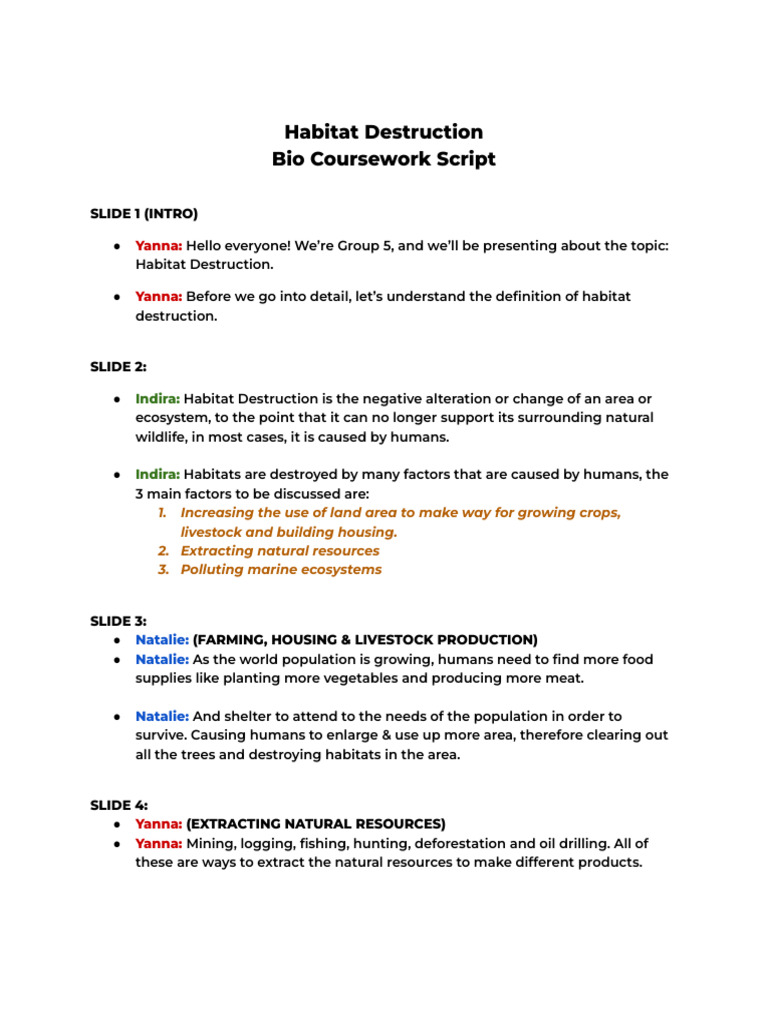 Bio CW Script | PDF