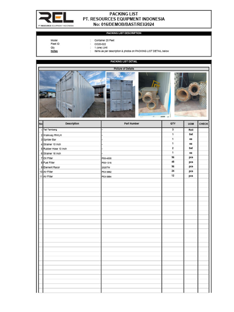 List Storage Container C020-022 | PDF