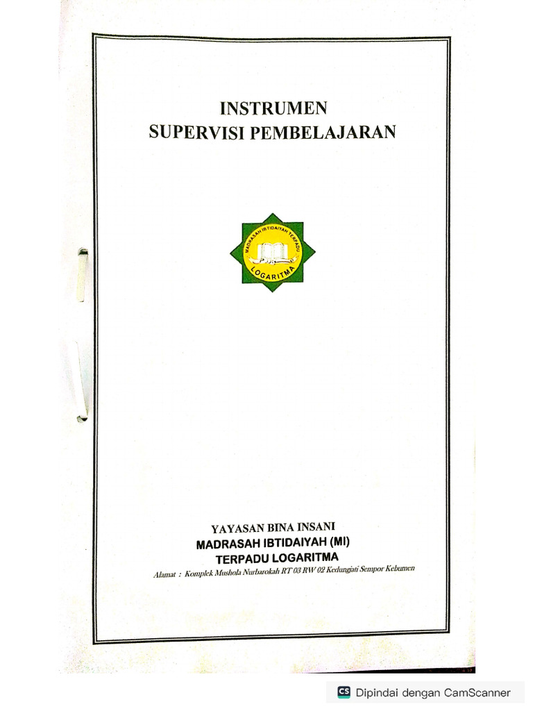 3. INSTRUMEN SUPERVISI TW IV | PDF