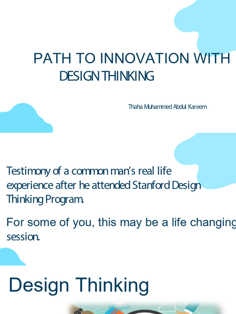 Design+Thinking+10-Apr-21+Presentation | PDF | Design Thinking | Innovation