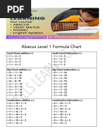 Abacus Formulas: Small & Big Friends | PDF | Teaching Mathematics