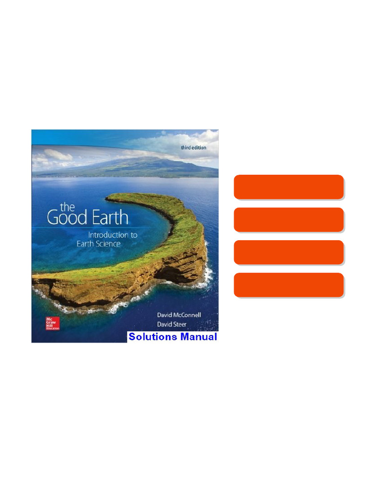 Good Earth Introduction to Earth Science 3rd Edition McConnell ...