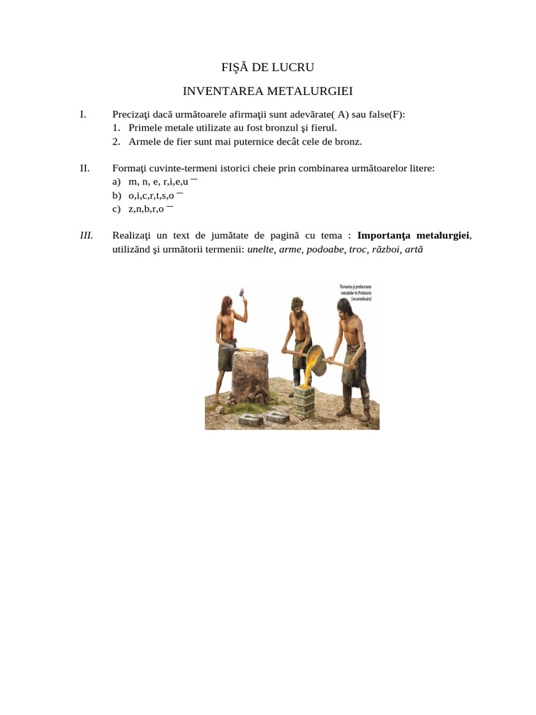 inventarea_metalurgiei_fisa | PDF