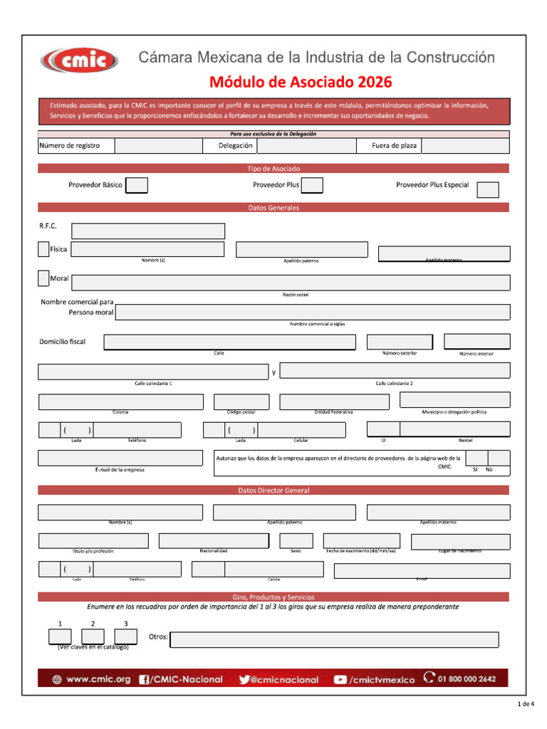 afiliacion proveedor cmic | PDF