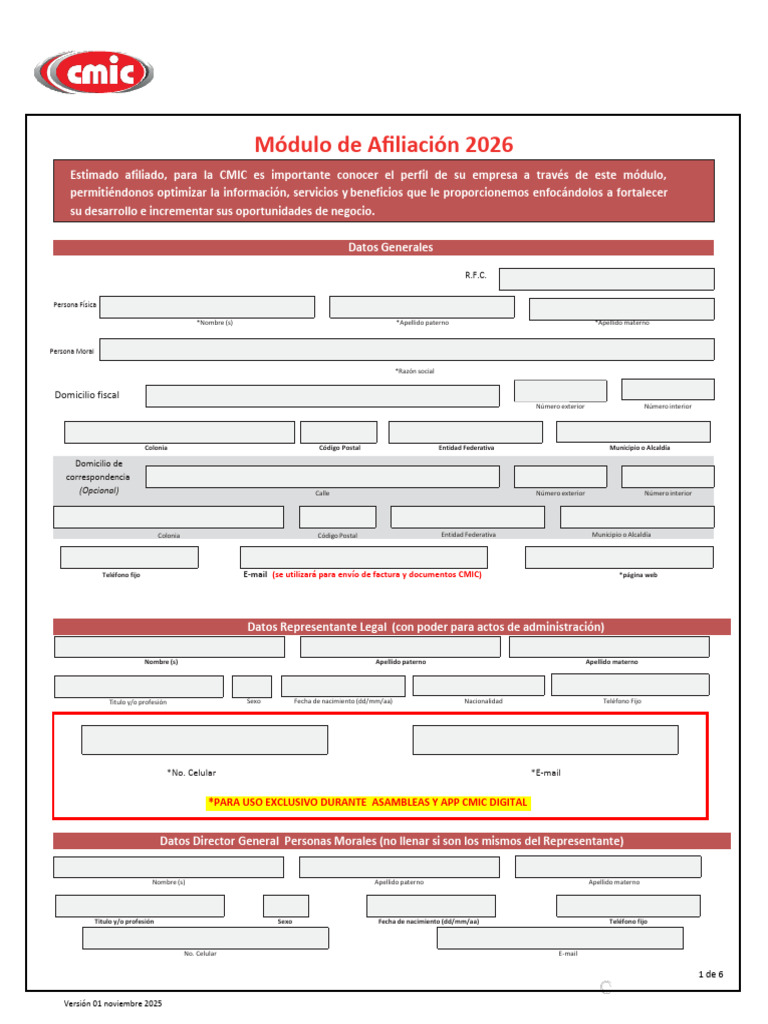 afiliacion cmic | PDF
