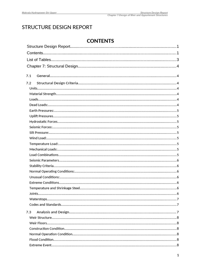 Structure Design Report | PDF