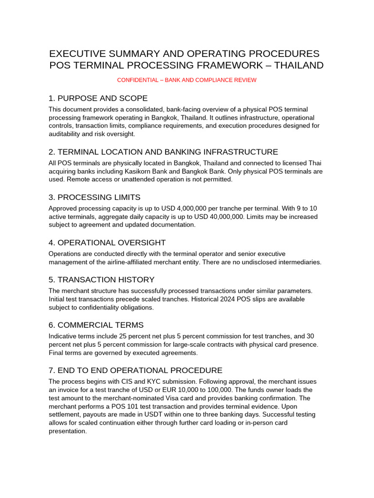 Pos Sop Summary 2026 | PDF