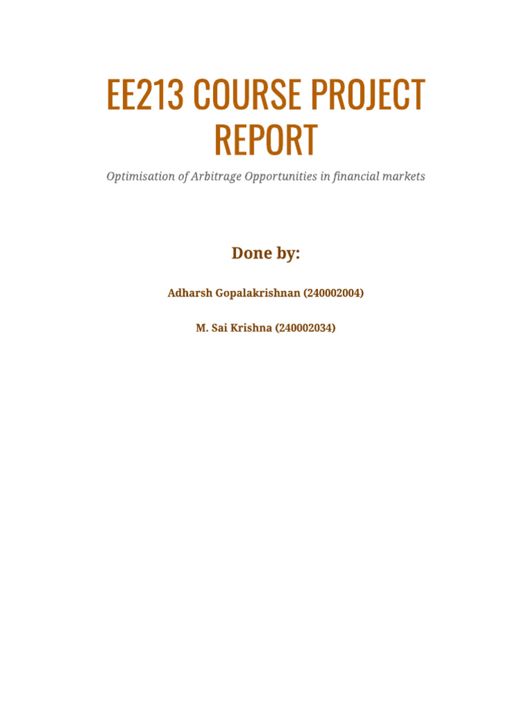 Opt Report | PDF
