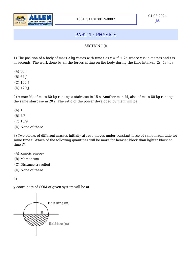 Review Test - 02 Paper 2 | PDF