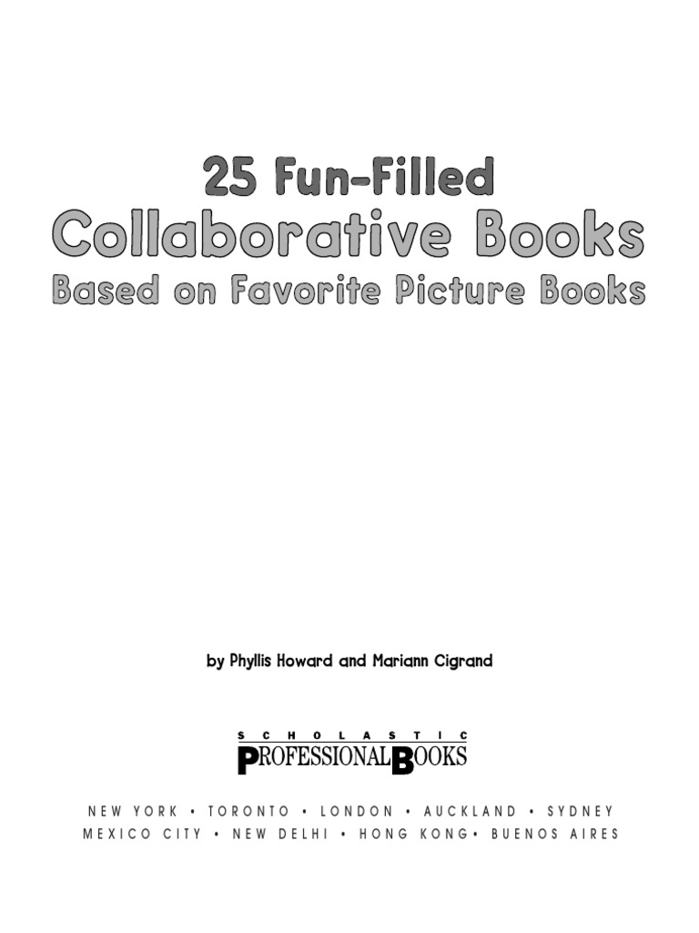 25 Fun-Filled Collaborative Books Based on Favorite Picture Books | PDF