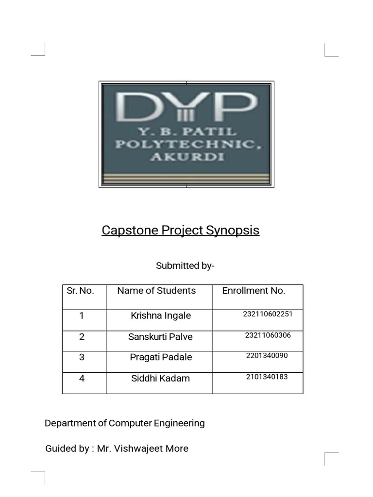 Synopsis Ready. | PDF