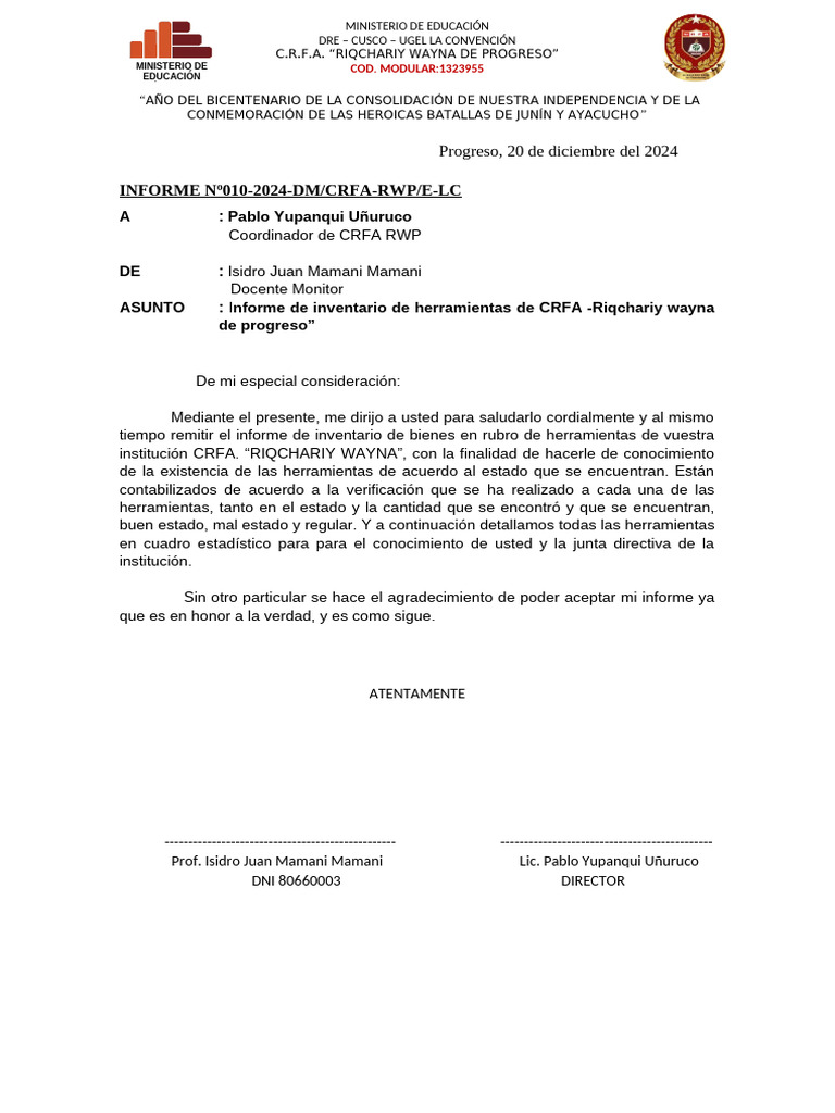 Herramientas de Crfa Pachiri | PDF