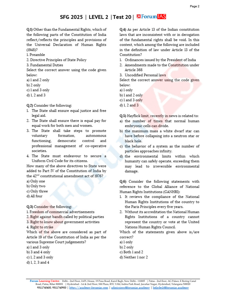 Test 20 - QP (1) | PDF