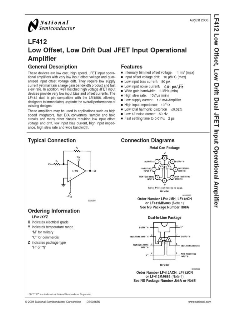LF412 | PDF