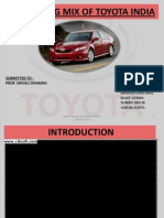 24337762 Marketing Mix of Toyota India