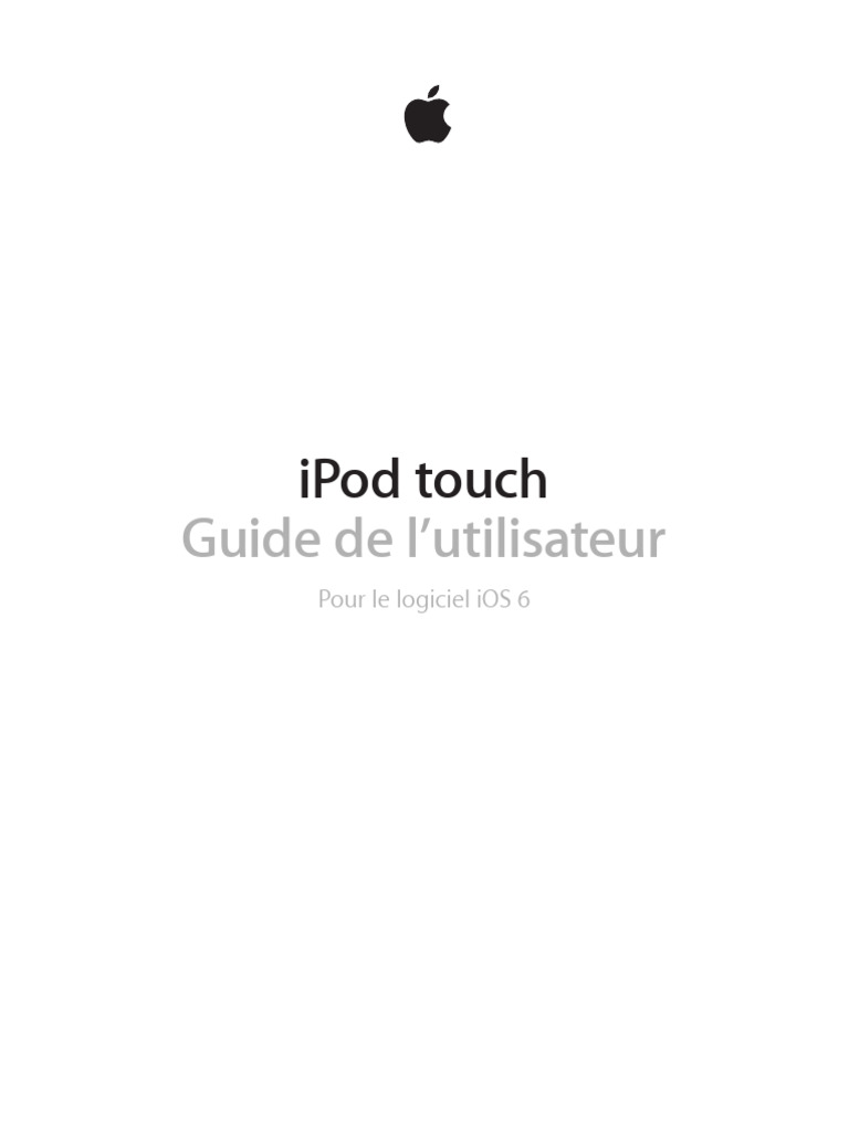 Ipod Touch 60 GU FR | PDF | iCloud | iPod touch