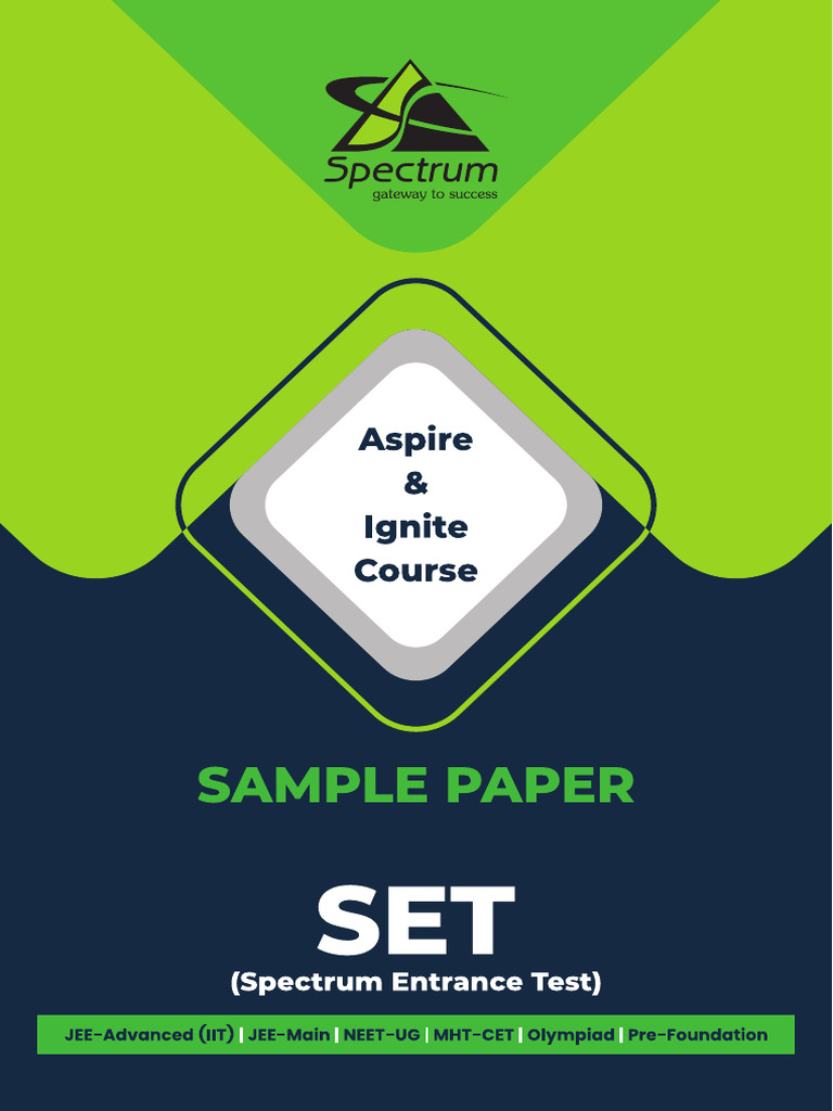 SamplePaperSET | PDF