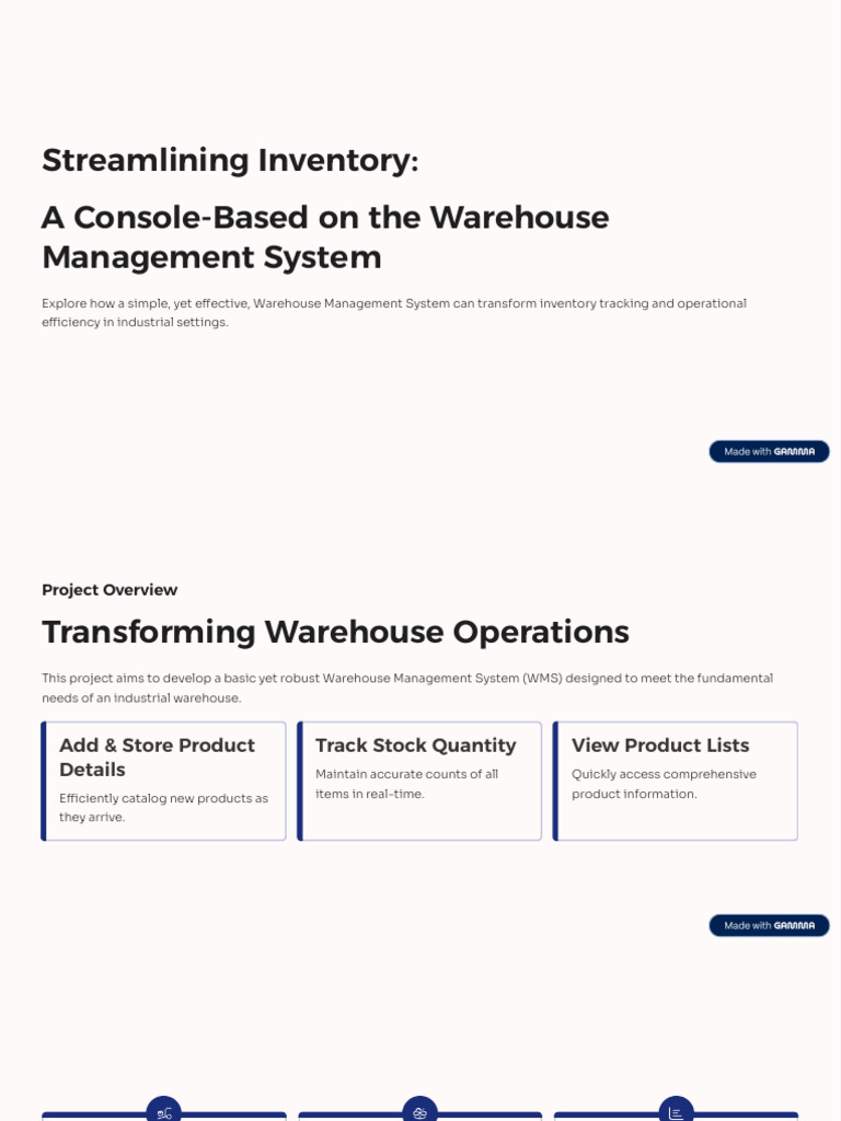 Streamlining Inventory | PDF