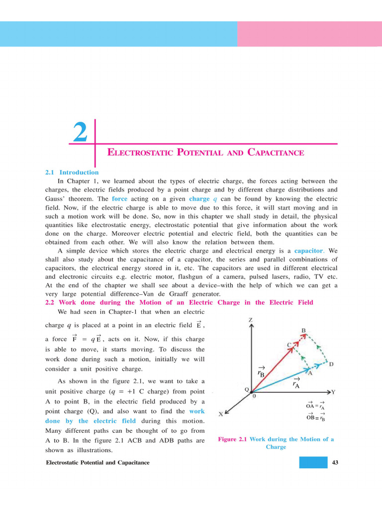 Std 12 Em Phy Ch.2 Old Book | PDF