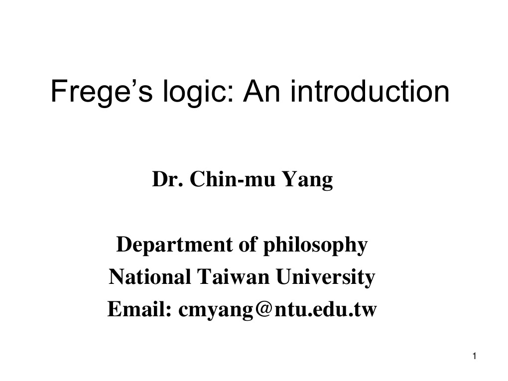 2006-05 Frege's Logic | PDF | Gottlob Frege | Logic