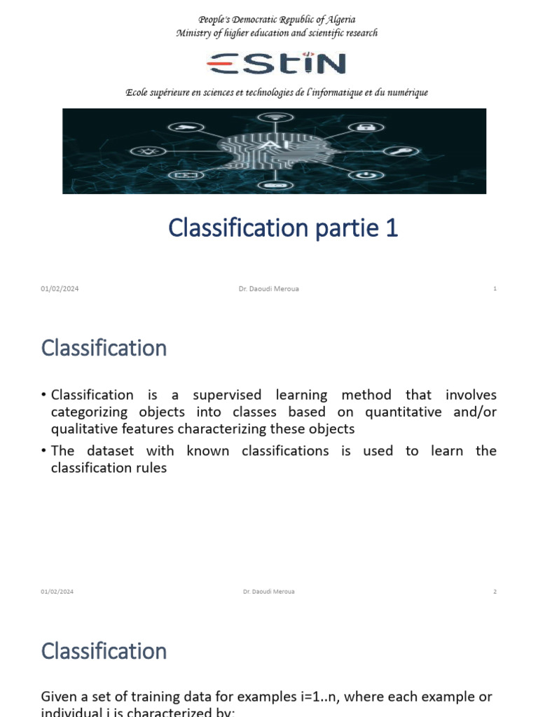 4-Classification Part 1 | PDF