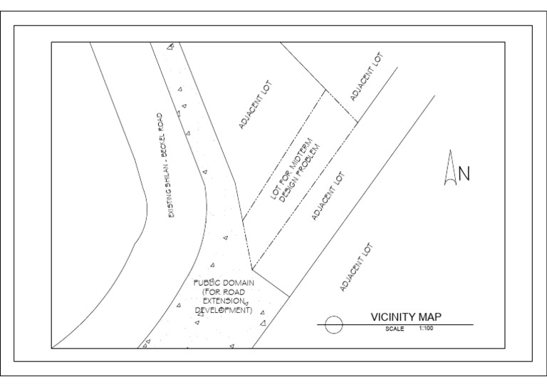 Midterm Design Problem_Vicinity MAP | PDF