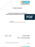 SIDBI Tender For Flat