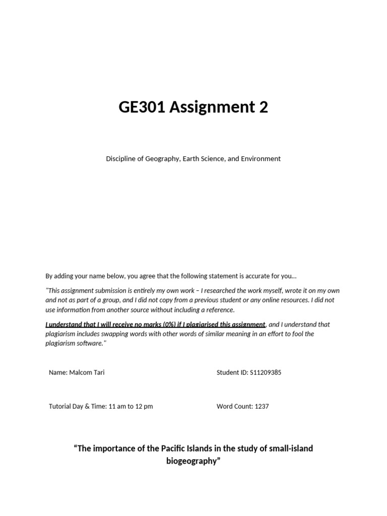 GE301 Assignment 2 | PDF